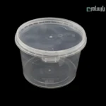 سطل ماکروویوی گرد 750 سی سی شفاف-🥣 سطل ماکروویوی گرد ۷۵۰ سی‌سی شفاف | مقاوم برای غذا