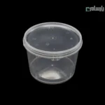 سطل ماکروویوی گرد 610 سی سی شفاف-🥣 سطل ماکروویوی گرد ۶۱۰ سی‌سی شفاف | مناسب غذا و سالاد