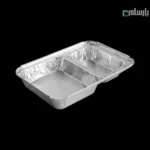 ظرف یکبار مصرف دو خانه بزرگ آلومینیومی پارسه کد 223