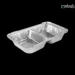 ظرف یکبار مصرف دو خانه مرغی عمیق آلومینیومی پارسه کد 220