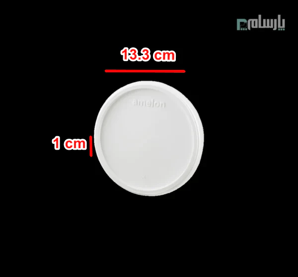 درب یکبار مصرف گیاهی آملون کد ۱۲۵-ابعاد