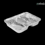ظرف یکبار مصرف آلومینیومی پارسه دو خانه مرغی کوچک سبک کد 222
