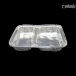 ظرف یکبار مصرف دو خانه مرغی کوچک آلومینیومی پارسه-کد 224-ظرف دو خانه مرغی کوچک پارسه کد 224 🍴 مناسب غذای بیرون‌بر