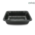 ظرف یکبار مصرف گوشت پت مشکی ابعاد 5×17.5×21.5