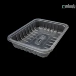 جا گوشتی یکبار مصرف پلی پرو شفاف ابعاد 4.5×16.5×22