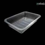 ظرف مرغ یکبار مصرف پلی پرو شفاف ابعاد 5.5×18.5×26.5