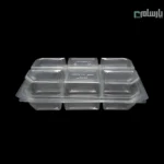 ظرف رولتی 6 خانه یکبار مصرف-پت