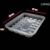 ظرف شفاف بسته بندی گوشت ابعاد 3×17×22-ابعاد