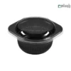 ظرف یکبار مصرف مشکی کد RB350 دسته دار مهرپارسا – 🥡 ظرف دستهدار مشکی RB350 مهرپارسا | مقاوم و مناسب حمل غذا