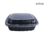 ظرف یکبار مصرف مشکی مهرپارسا کد M400 – 🍽️ ظرف مشکی M400 مهرپارسا | مناسب غذاهای تک‌نفره