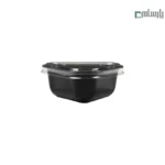 ظرف سس کاپ یکبار مصرف مثلثی مشکی مهرپارسا – 🥫 کاپ سس مثلثی مشکی مهرپارسا | مناسب بسته‌بندی سس