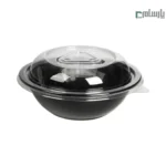 ظرف یکبار مصرف مهرپارسا مشکی با درب کاپ سس کد FT150 – 🥡 ظرف مشکی FT150 مهرپارسا | همراه درب کاپ سس