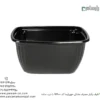 ظرف یکبار مصرف مشکی مهرپارسا کد M800 با درب ساده – 🍛 ظرف سالاد مشکی M800 مهرپارسا | همراه درب ساده-زاویه دیگر