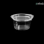 پیاله سسی یکبار مصرف 30 سی سی گرد شفاف پریما - 🥢 پیاله گرد شفاف کوچک مخصوص انواع سس