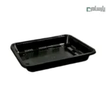 دیس یکبار مصرف دو پرسی سه سانت مستطیل مشکی پریما - 🍱 دیس مشکی مستطیلی دو پرسی ارتفاع 3 سانت