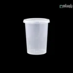 ظرف یکبار مصرف گرد 535 سی سی شفاف توییست آف پولاد پویش – 🍱 ظرف گرد توییست‌آف ۵۳۵ سی‌سی | مقاوم و کاربردی