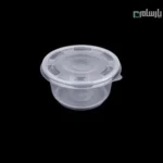 سطل یکبار مصرف 750 سی سی شفاف درب دار پریما - 🥤 سطل شفاف درب‌دار 750 سی سی مقاوم