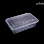 ظرف یکبار مصرف نیم پرسی شفاف درب دار پریما - 🍱 ظرف نیم پرسی شفاف درب‌دار مناسب غذا