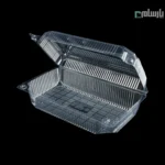 ظرف یکبار مصرف لانچ کوتاه شفاف مستطیل پریما - 🍱 ظرف لانچ کوتاه مستطیلی شفاف کاربردی