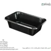 دیس یکبار مصرف مشکی هشت سانت مستطیل پریما - 🍽️ دیس مشکی مستطیلی ارتفاع 8 سانت-زاویه دیگر