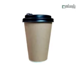 لیوان یکبار مصرف کاغذی سه جداره صاف کرافت 360 سی سی – ☕ لیوان کرافت سه‌جداره مقاوم مناسب قهوه، چای و نوشیدنی‌های داغ
