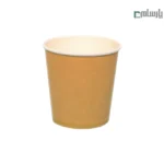 لیوان یکبار مصرف کاغذی 110 سی سی سه جداره صاف کرافت – ☕ لیوان کرافت سه‌جداره کوچک و مقاوم مناسب اسپرسو و نوشیدنی‌های داغ