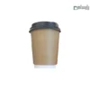 لیوان یکبار مصرف کاغذی 360 سی سی کرافت هالو اروپایی – ☕ لیوان کرافت با طراحی هالو، مناسب کافیشاپ و نوشیدنیهای داغ