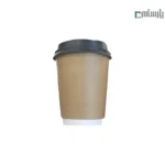 لیوان یکبار مصرف کاغذی 360 سی سی کرافت هالو اروپایی – ☕ لیوان کرافت با طراحی هالو، مناسب کافی‌شاپ و نوشیدنی‌های داغ