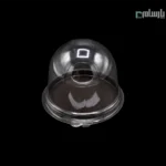 کاپ کیک گرد یکبار مصرف رویه شفاف و زیره شکلاتی-پت