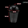 لیوان یکبار مصرف کلاسیک 350 سی سی درب حبابی دهانه 95 مشکی بدون پانچ-ابعاد