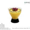 ظرف کریستالی دسری پایه دار ثمین 250 سی سی شفاف درب دار برنا-زاویه دیگر